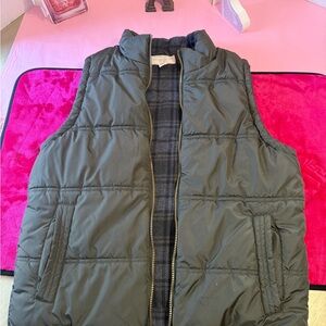Vintage Green Puffer Vest